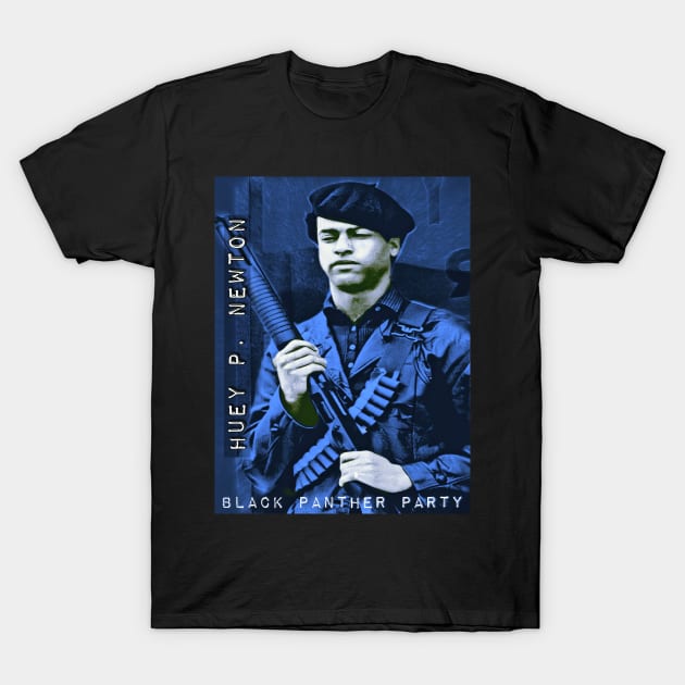 Huey P. Newton (B) T-Shirt by BlackOzean